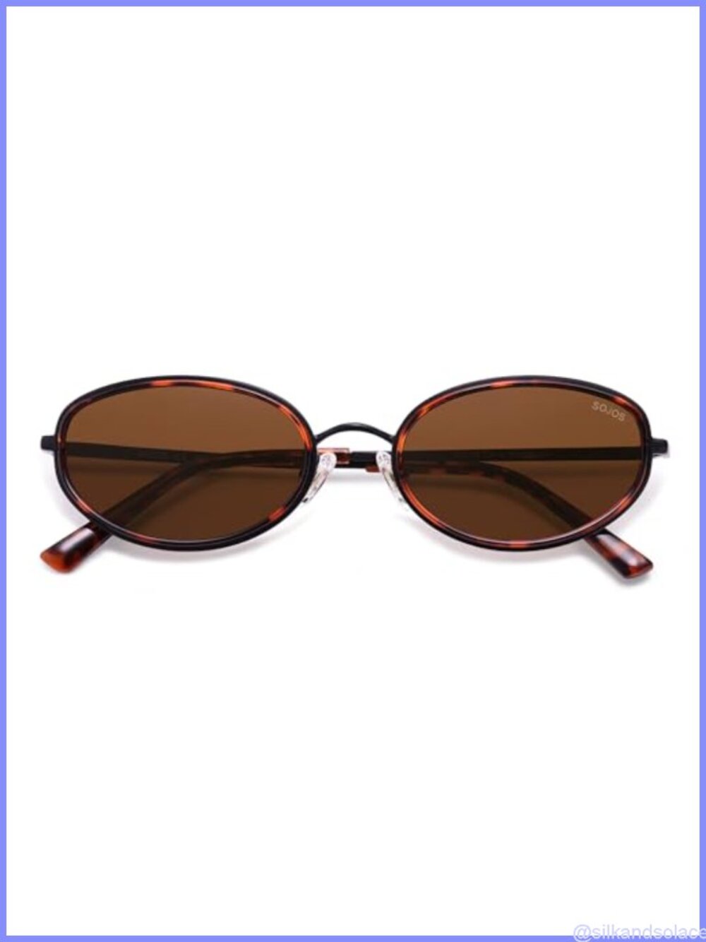 Polarized Oval Retro 80s 90s Sunglasses UV400 Unisex Lightweight Metal